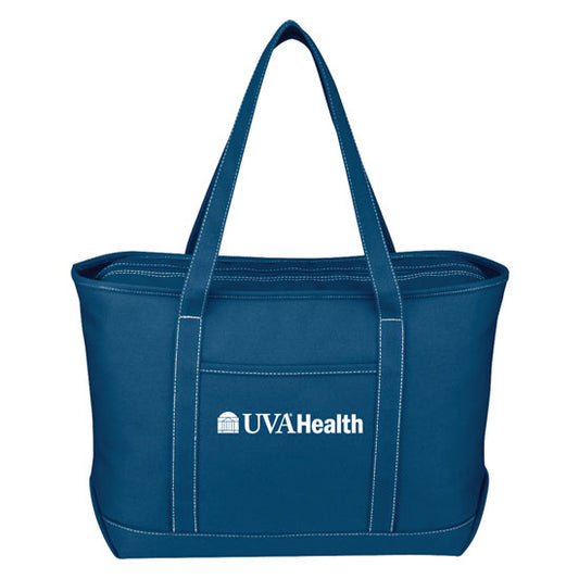 UVA Health Large Cotton Canvas Yacht Tote Bag